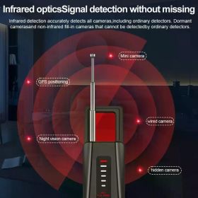 ProPrivacy Detector - Advanced Wireless Signal Scanner with Real-Time Alerts, LED Indicator, and Portable Design f Hotel Room Surveillance Detection