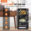 VEVOR Double Door 5.5 cu.ft Safe Box with Key Lock Password Cabinet Black,organize cash, passports, jewelry, gold, watches and documents