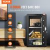 VEVOR Single Door 4.0 cu.ft Safe Box with Key Lock Password & Fingerprint Black, organize cash, passports, jewelry, gold, watches and documents