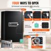 VEVOR Single Door 4.0 cu.ft Safe Box with Key Lock Password & Fingerprint Black, organize cash, passports, jewelry, gold, watches and documents